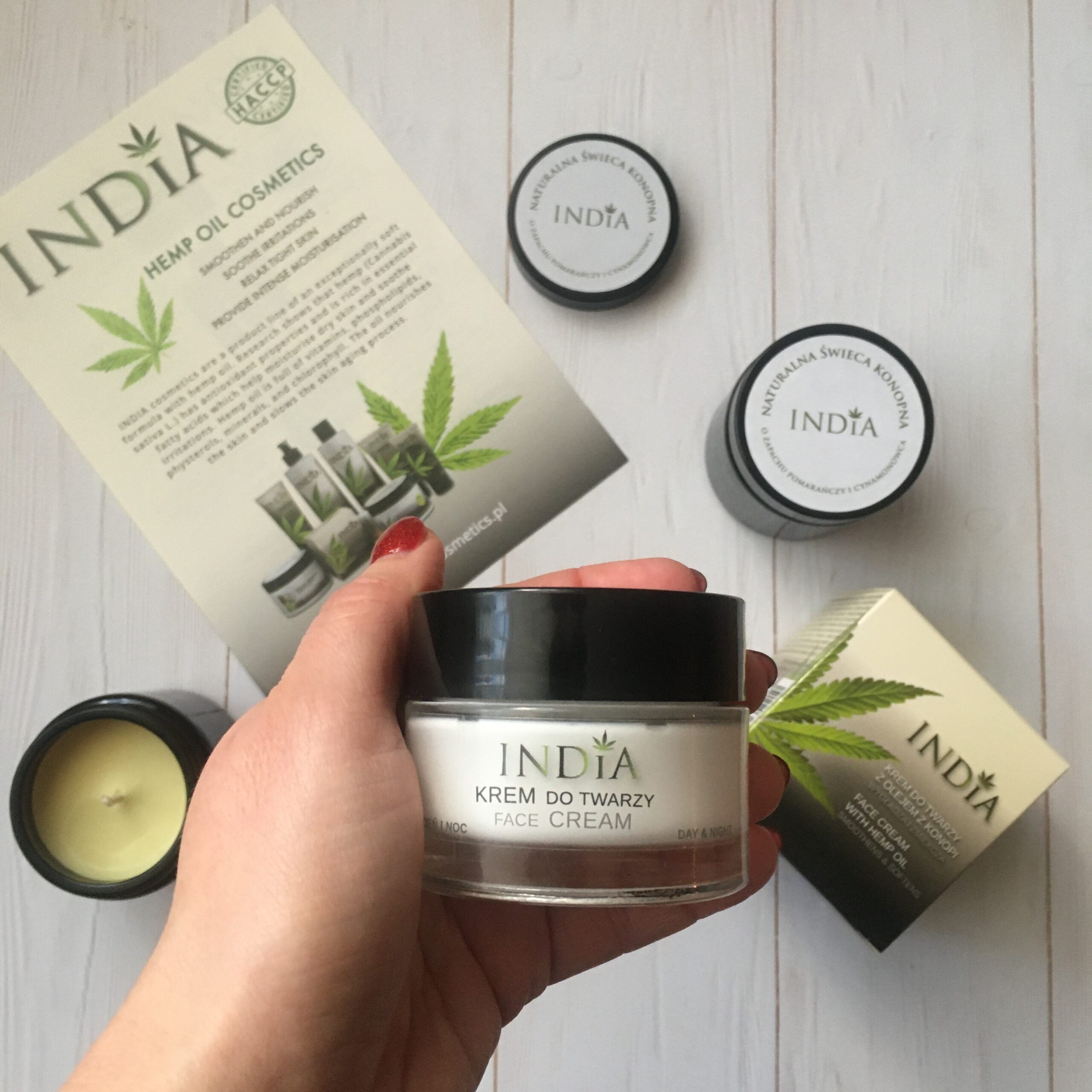Cannabis arckrém India Cosmetics, 50 ml