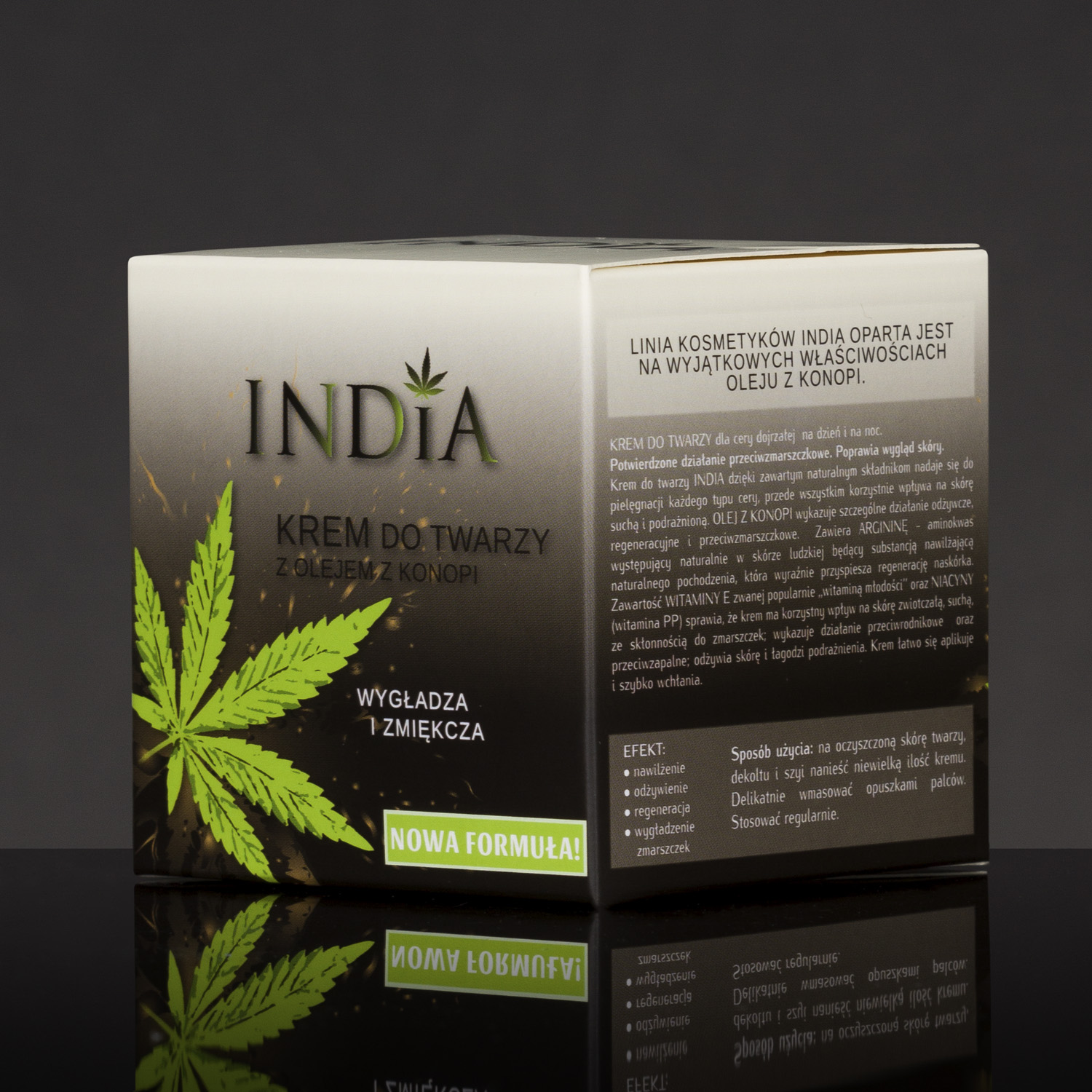 Cannabis arckrém, India Cosmetics